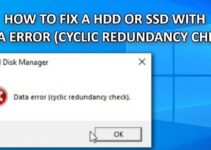 How to Fix Cyclic Redundancy Check Data Error?